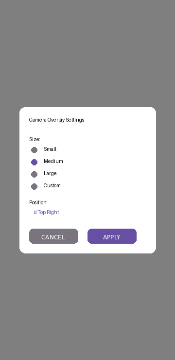 Overlay Settings
